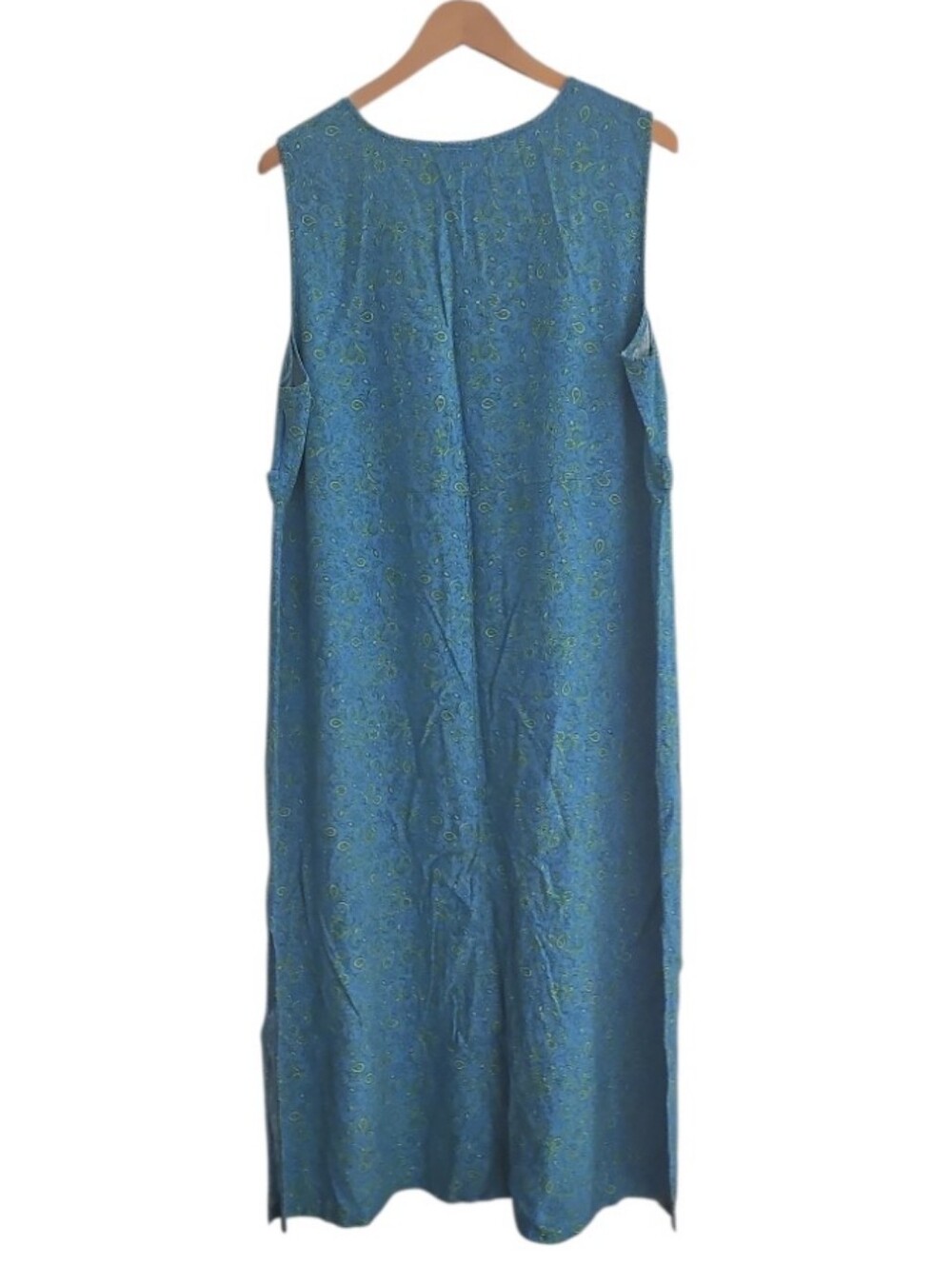 Stonebridge Rayon Linen Paisley Sleeveless Midi Dress Women’s 3X Cottagecore - Picture 2 of 12